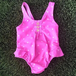 Carter’s Pink Dot One Piece Swimsuit 12M